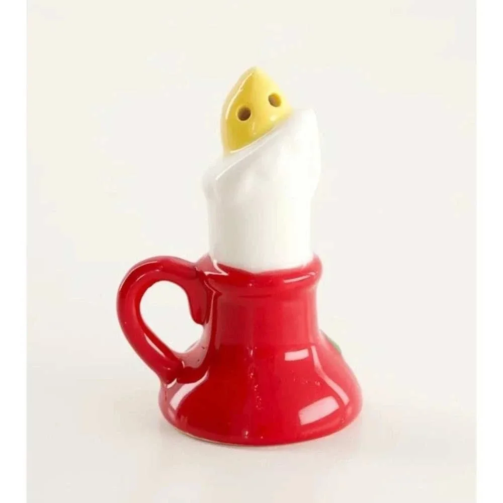 Cracker Barrel Christmas Candles Salt & Pepper Ceramic Shakers NWT 2026